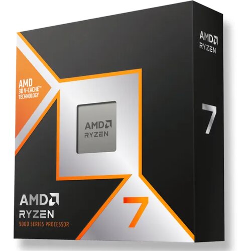 AMD ryzen 7 9800X3D 8 cores do 5.2GHz (100-100001084WOF) procesor Slike