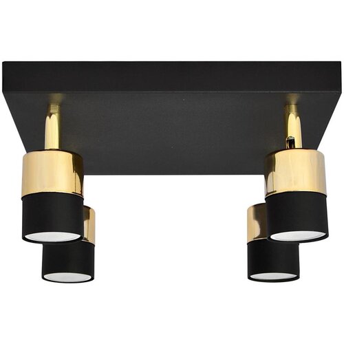  LED spot svetiljka TUBSSON 4xGU10/4,8W/230V crna/zlatna Cene