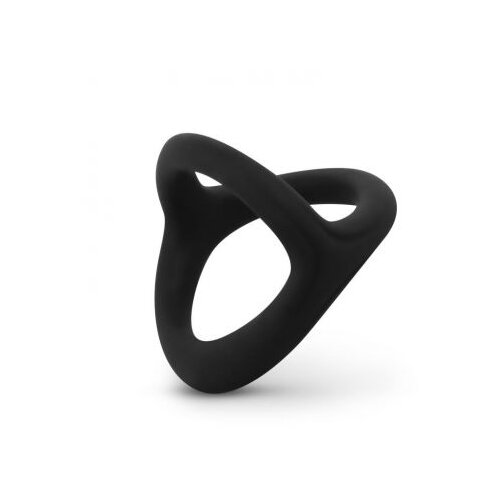 EasyToys - Men Only Desire Ring - savitljivi prsten za penis i testise (crni) Slike