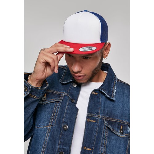Flexfit Foam Trucker with White Front Red/wht/Royal Slike