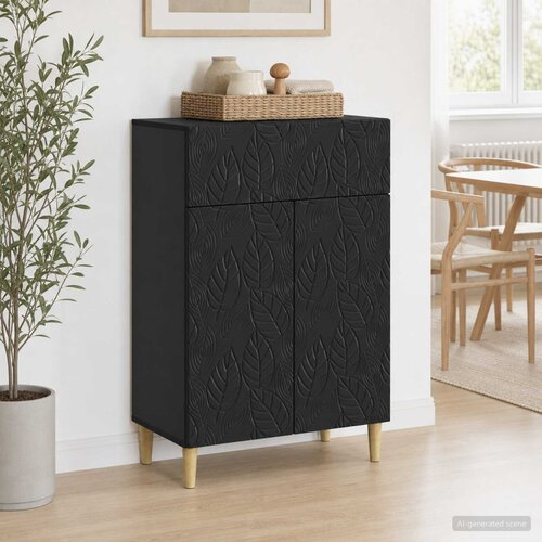  Kreveta Crna 66 x 34,5 x 90 cm Konstruirano drvo Slike