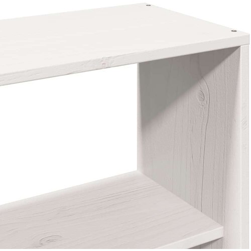 vidaXL Krevet s regalom z knjige bez madraca bijeli 120x190cm borovina Cene