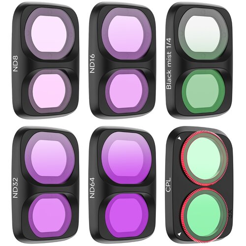 INF Komplet 6 filtrov za Pocket 4P: CPL, ND8/ND16/ND32/ND64, 1/4 Black, (5000339351) Cene