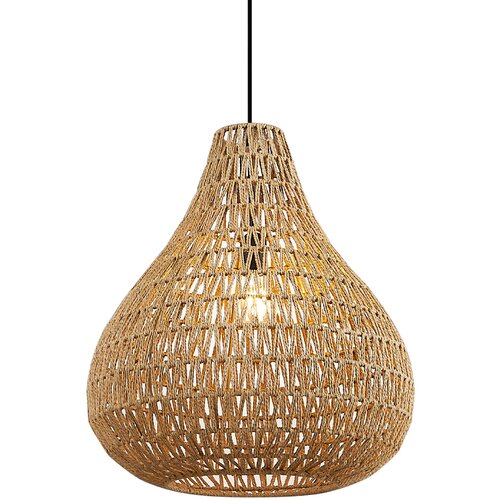 QAZQA Skandinavska viseča svetilka rjava 45 cm - Lina Natural Slike