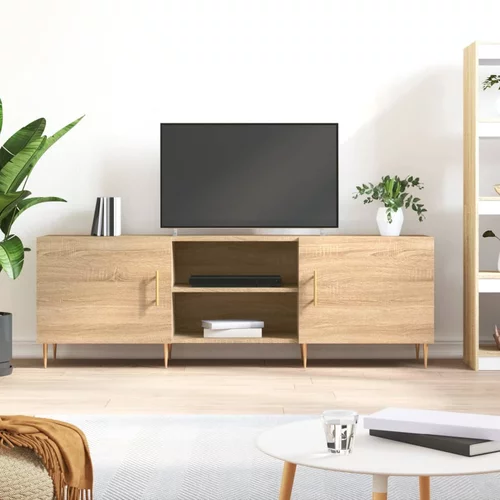 vidaXL TV omarica sonoma hrast 150x30x50 cm inženirski les