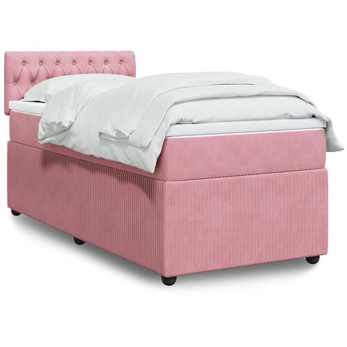 Box spring krevet s madracem ružičasti 90x190 cm bar&scaron;unasti Cijene