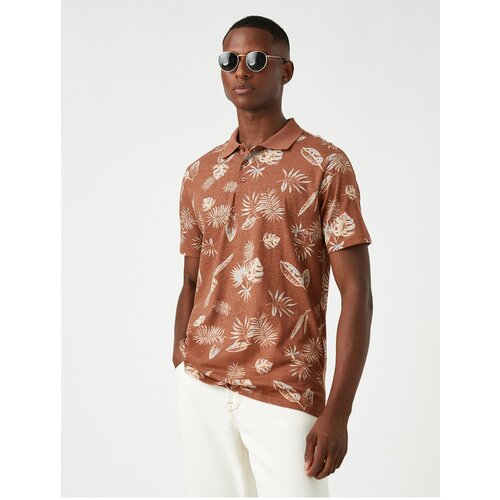 Koton Polo T-shirt - Brown - Regular fit Slike