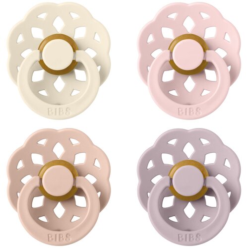 Bibs tolažilna duda - lateks Boheme komplet, okrogle, 0-6 m, 4/1 Ivory/Blush/Blossom/Dusky Lilac Cene