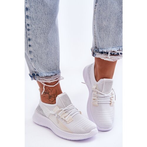Kesi Women's sports shoes with Velcro white hold me! Slike