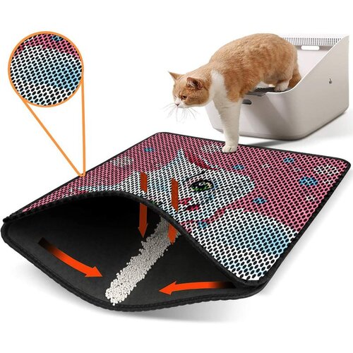 WALLXPERT Nrszn0252 Multicolor Cat Litter Mat Cene