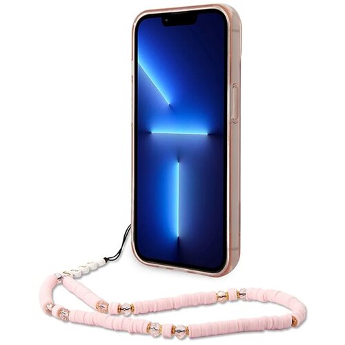  Maska za iPhone 14 Guess PC/ TPU Camera Outline Transparent Pink Cene
