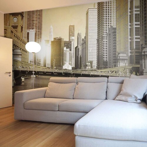  Tapeta - Chicago&amp;#039;s bridge (vintage effect) 350x270 Slike