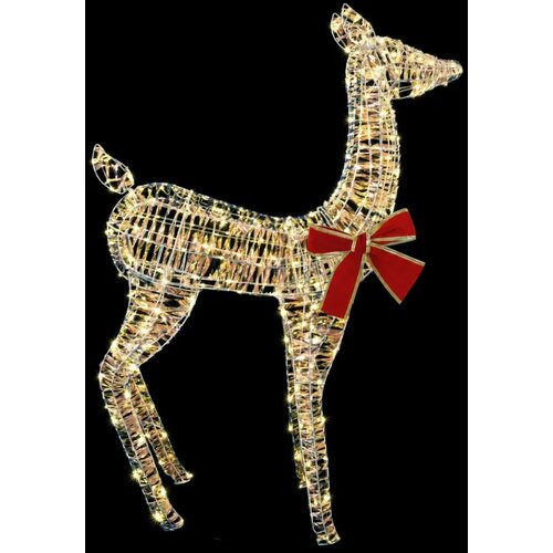  3D Božićni irvas LOVIISA 110 LED lampica Topla bijela - Iridescent PET 70 x 26 x 100 cm Slike