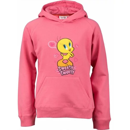 Looney Tunes TWEETY Dječja majica s kapuljačom, ružičasta, veličina