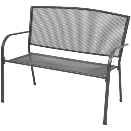  Klop 108 cm jeklo in mreža antracitne barve Slike