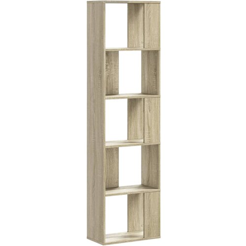  Regal za knjige s 5 razina boja hrasta 45x23,5x162,5 cm drveni Slike