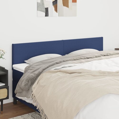 VidaXL Uzglavlja 2 kom plava 90x5x78/88 cm od tkanine Slike