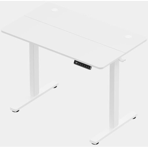 Vonhaus White Electric Height-Adjustable Standing Desk, 100 &amp;times; 60 cm, with USB-C Charging Port Slike