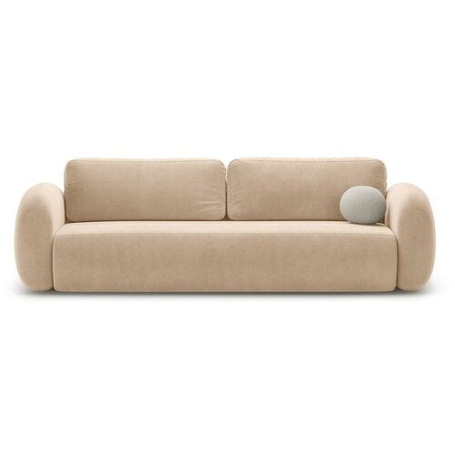 Cosmopolitan Design Bež bar&amp;scaron;unasti sklopiva/s prostorom za odlaganje sofa 262 cm Tonale &amp;ndash; Slike