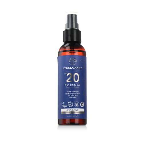 Lykkegaard Sun Body Oil SPF20 vodoodporna zaščita pred soncem za telo za vse tipe kože 145 ml Cene