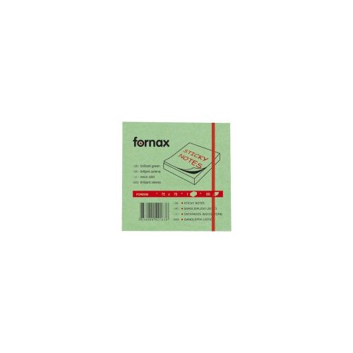 Fornax blok samolepljiv 75x75mm 80L neon-zeleni Cene