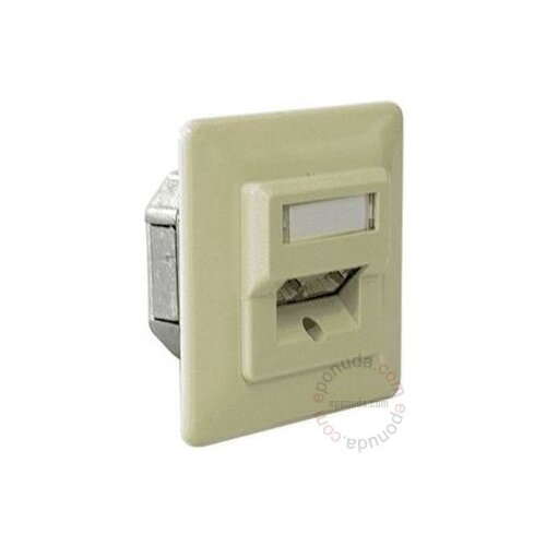 Jyh Eng Technology Mrežna utičnica Cat.5e, uzidna 2x RJ45 STP, bela 170024 Slike