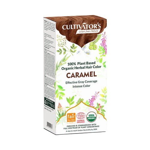 CULTIVATOR'S Organic Herbal Hair Color - Caramel Cene