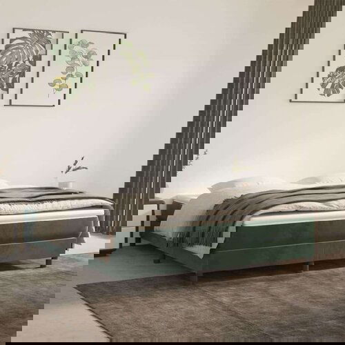 vidaXL Madrac s džepičastim oprugama tamnozeleni 160x220x20 cm Cijene