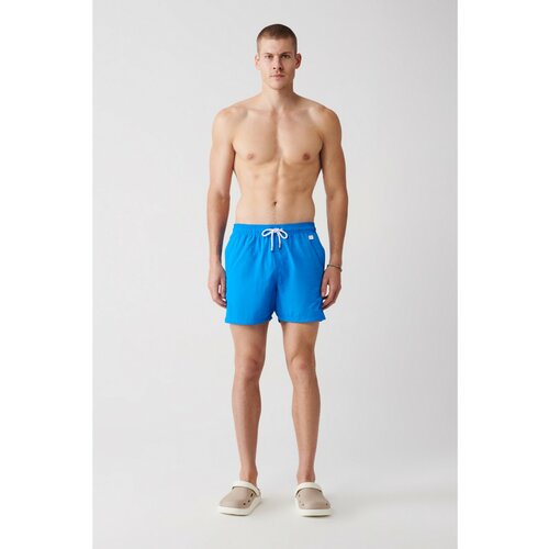 Avva Men's Saks Quick Dry Standard Size Plain Special Box Swimsuit Marine Shorts Cene