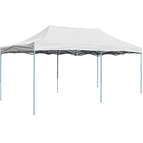  Profesionalni sklopivi šator za zabave 3 x 6 m čelični bijeli