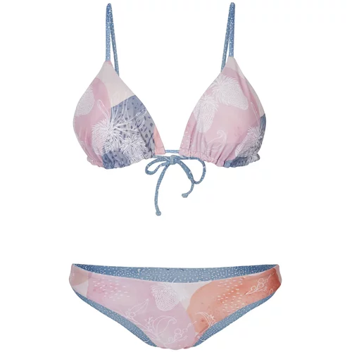 O'neill Bikini 'Global Revo' boja pijeska / svijetloplava / koraljna / roza / bijela