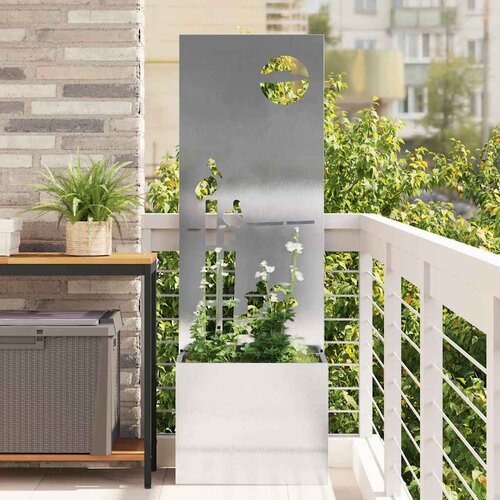  Privatnost u vrtu Srebrna 50 x 32 x 150 cm Nehrđajući čelik Slike