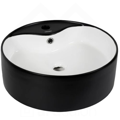 Hidrosan umivaonik umetnički 46x46 Black White W1107A Slike