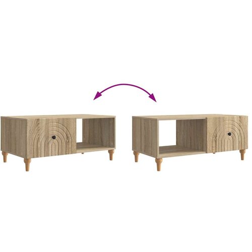  Stolić za kavu Hrast sonoma 90 x 50 x 40 cm Konstruirano drvo - Hrast sonoma Slike
