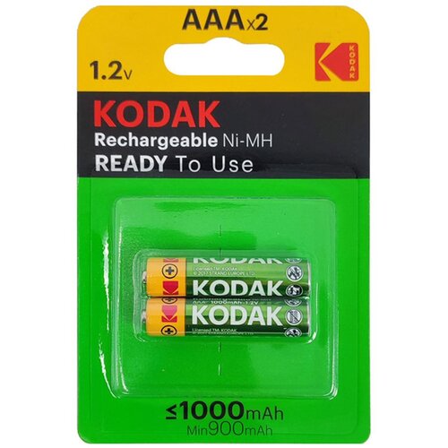 Kodak 2x polnilna baterija AAA1000mAh Slike