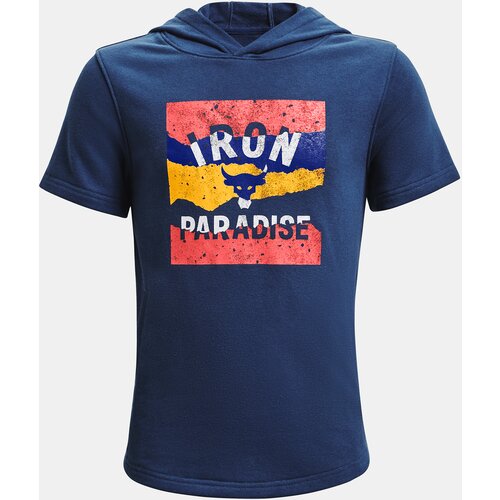 Under Armour Sweatshirt UA Project Rock Terry SS HDY-BLU - Boys Cijene