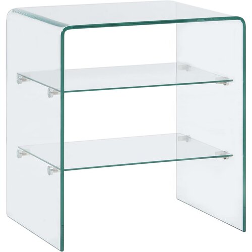 VidaXL Klubska mizica 50x40x56 cm kaljeno steklo, (20797619) Slike