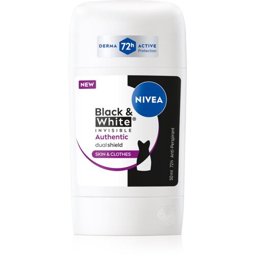 Nivea Black & White Invisible Authentic dezodorans stik 50ml Cene