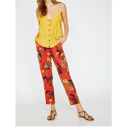 Koton Women's Orange Trousers