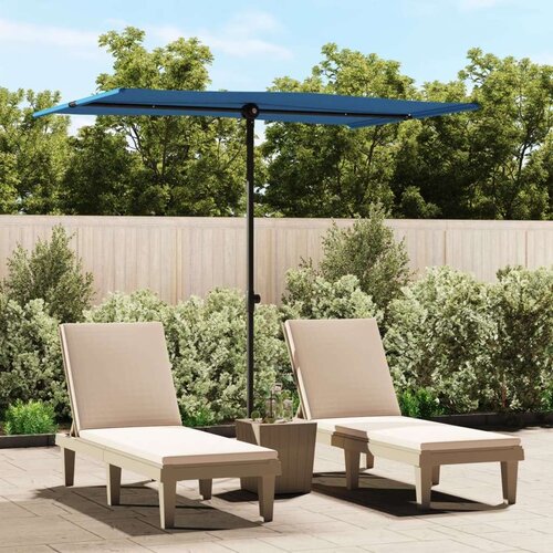  Vrtni suncobran s aluminijskom &amp;scaron;ipkom 2 x 1 5 m azurno plavi Slike