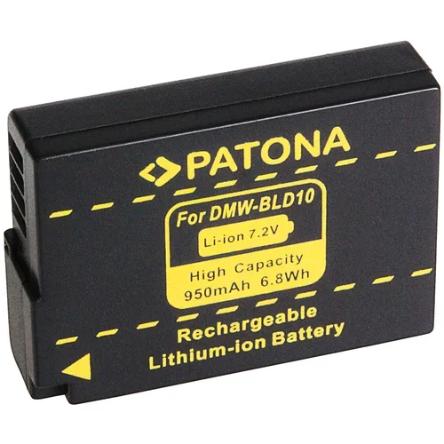 Patona baterija DMW-BLD10 za panasonic lumix DMC-G3 / DMC-GF2 / DMC-GX1, 950 mah kompatibilnost s originalnom baterijom