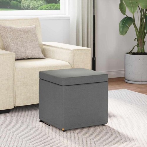  Stolica Tamno siva 41 x 41 x 40 cm Tkanina i konstruirano drvo - Tamno siva 40 cm tkanina Slike