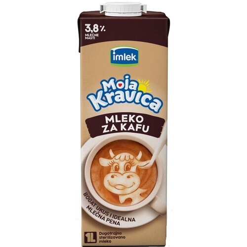 Moja kravica Dugotrajno mleko IMLEK za kafu 3,8%mm 1l Cene