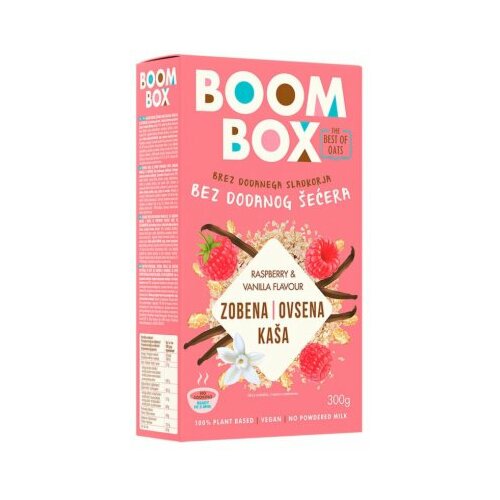 Boom box ovsena kaša malina vanila 300G Slike