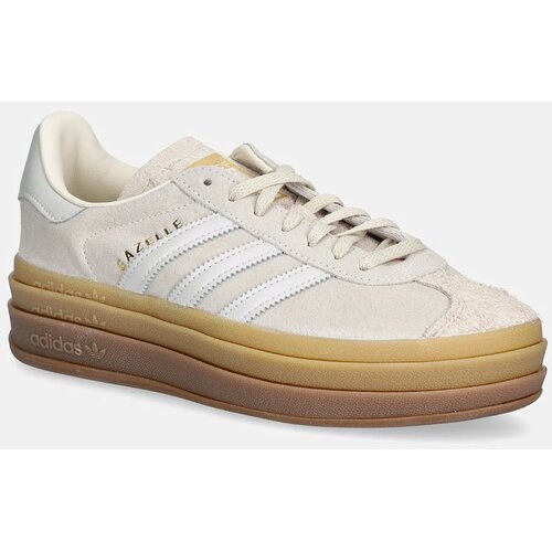 Adidas Tenisice od bru&scaron;ene kože Gazelle Bold W boja: bež, IH6782 Cijene