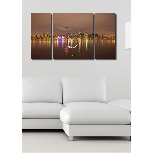 Wallity zidni sat 3P204045CS-19, 84x45 cm, 3 dela Cene