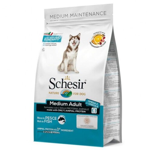 Schesir medium adult hrana za odrasle pse srednjih rasa,riba Slike