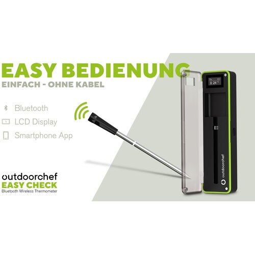 OUTDOORCHEF Easy Check Single Bluetooth Brezžicni žar Termometer 14.491.94 Slike