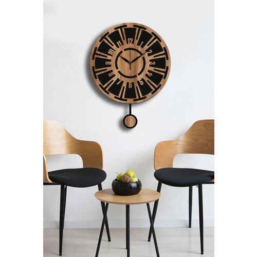 Wallity Zidni sat Vlnt114Mo, 39x50 cm, Orah-crni Cene