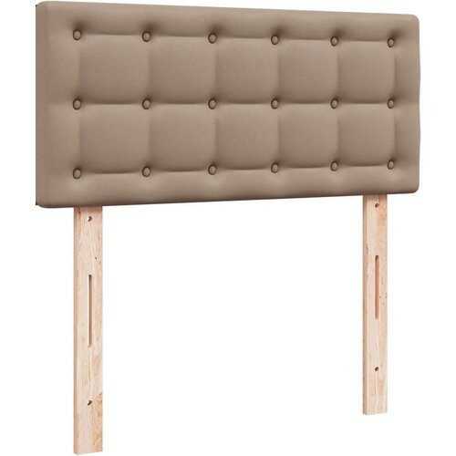 vidaXL Otomanski posteljni okvir z vzmetnico kapučino 90x190 cm, (21611138) Cene